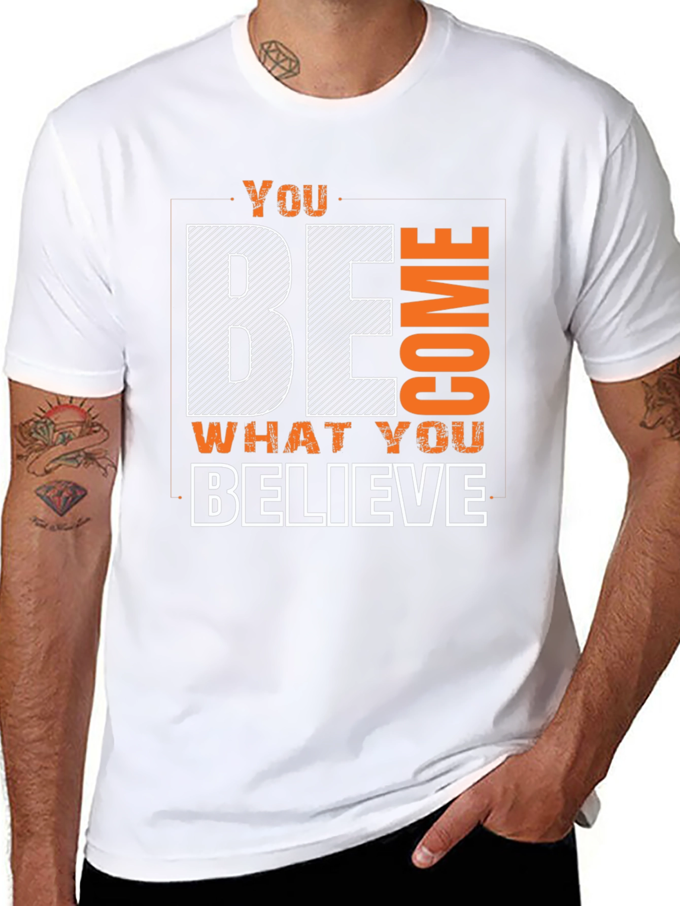 Motivational Graphic Tee: Believe & Become