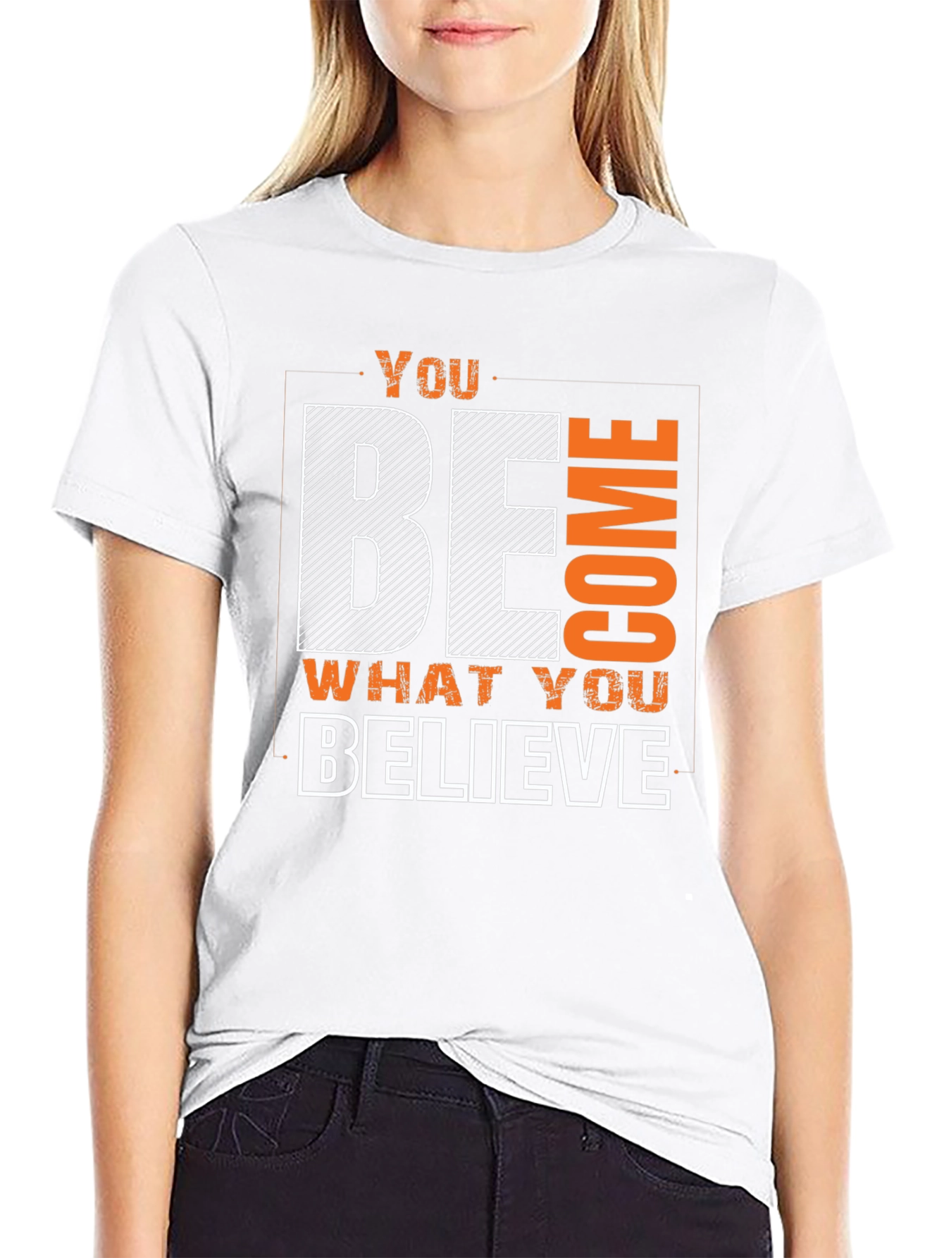 Motivational Graphic Tee: Believe & Become