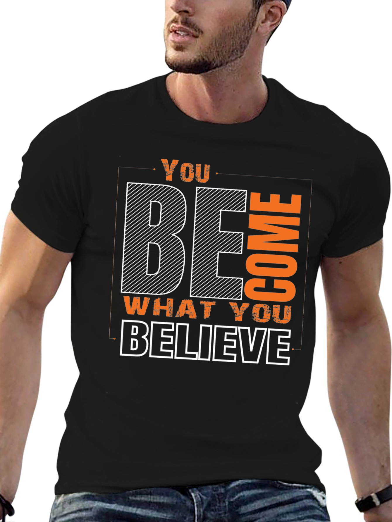 Motivational Graphic Tee: Believe & Become