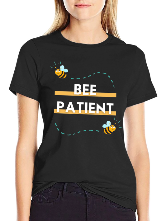 Bee Patient Graphic Print Tee