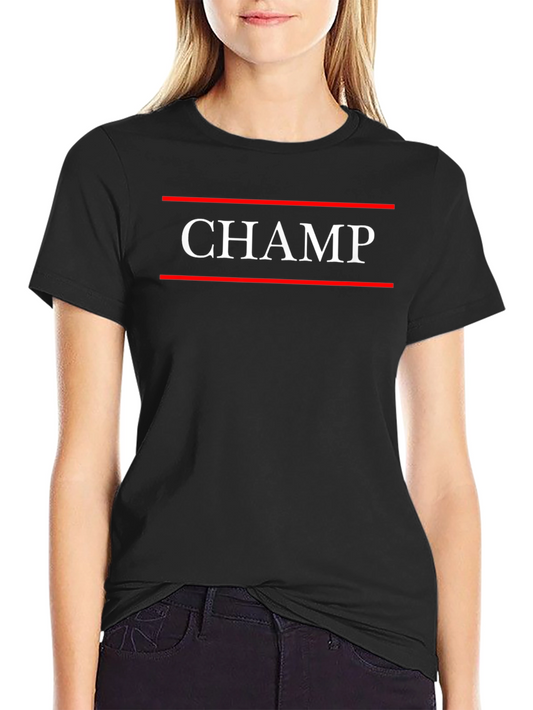 Black CHAMP Graphic T-Shirt for Men