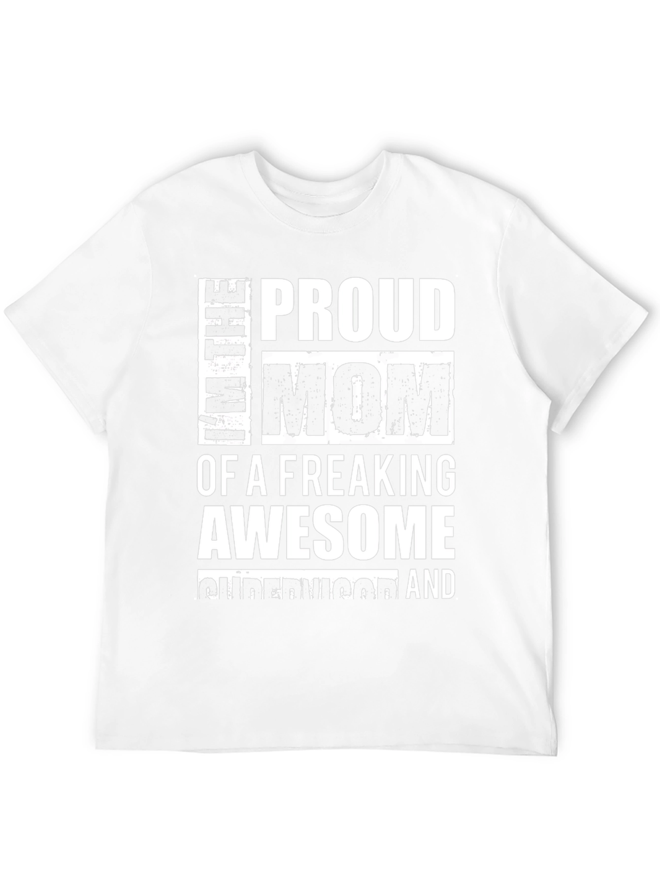 Proud Mom Graphic T-Shirt - Black