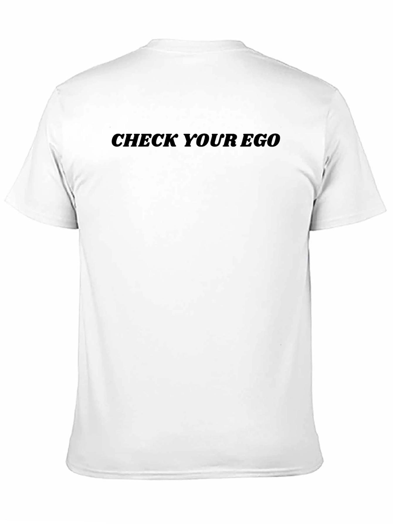 Check Your Ego Graphic Tee - Black T-Shirt