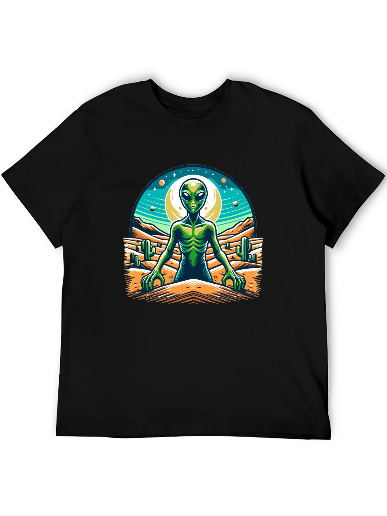 Alien Desert Graphic Tee - Black