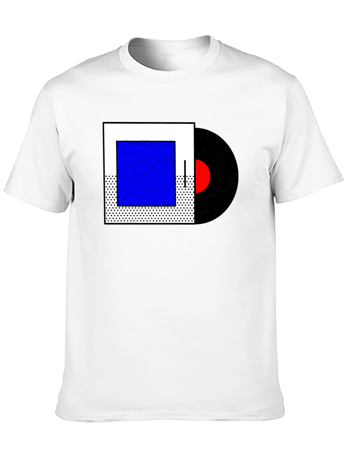 Abstract Geometric Music Record T-Shirt