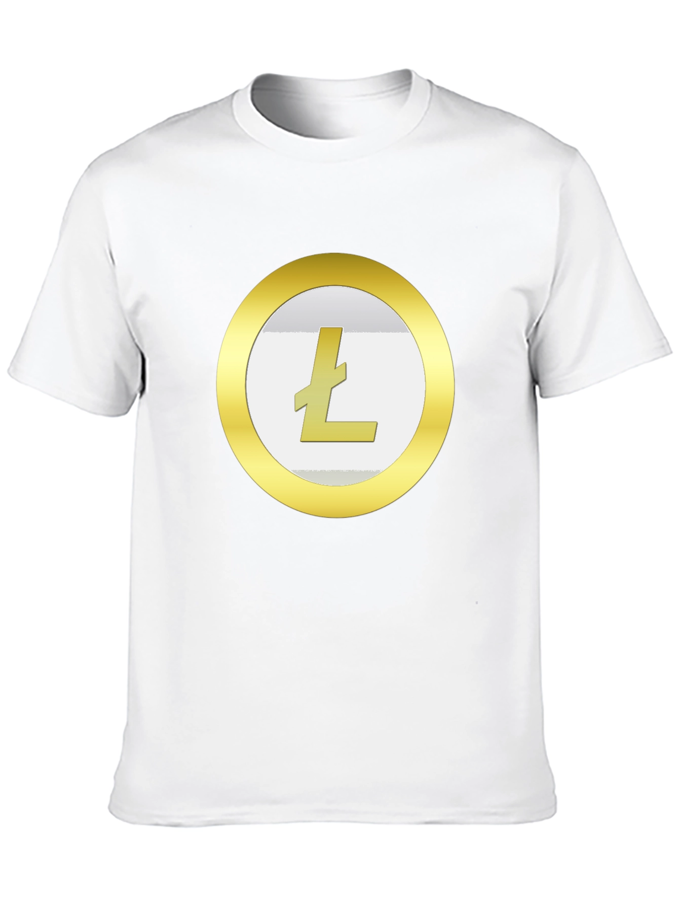 Litecoin Crypto T-Shirt - Gold Coin Design