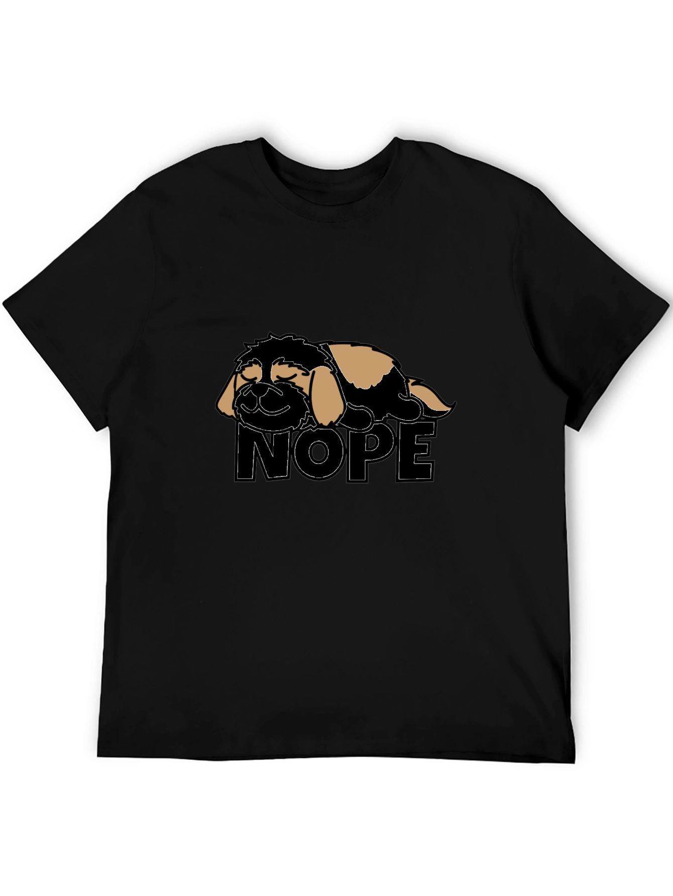 Nope Lazy Dog T-Shirt - Relaxed Fit