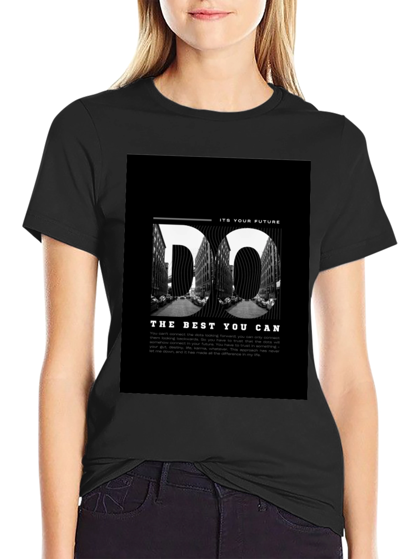 Do The Best You Can Motivational Black T-Shirt