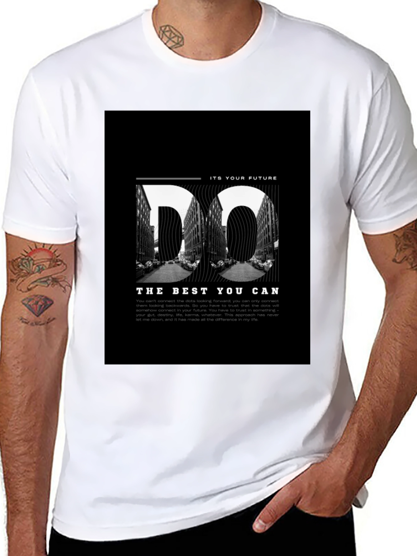 Do The Best You Can Motivational Black T-Shirt