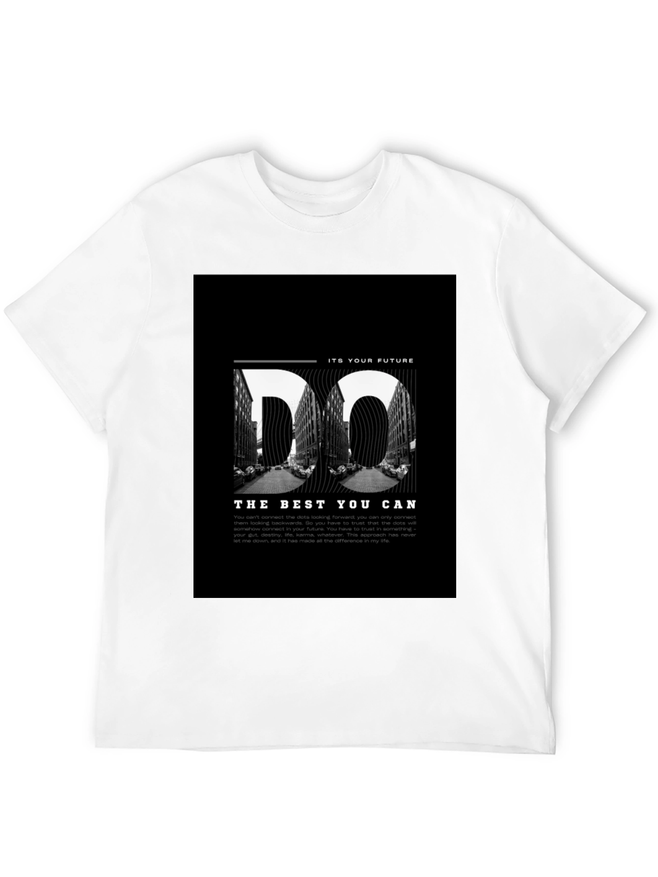 Do The Best You Can Motivational Black T-Shirt