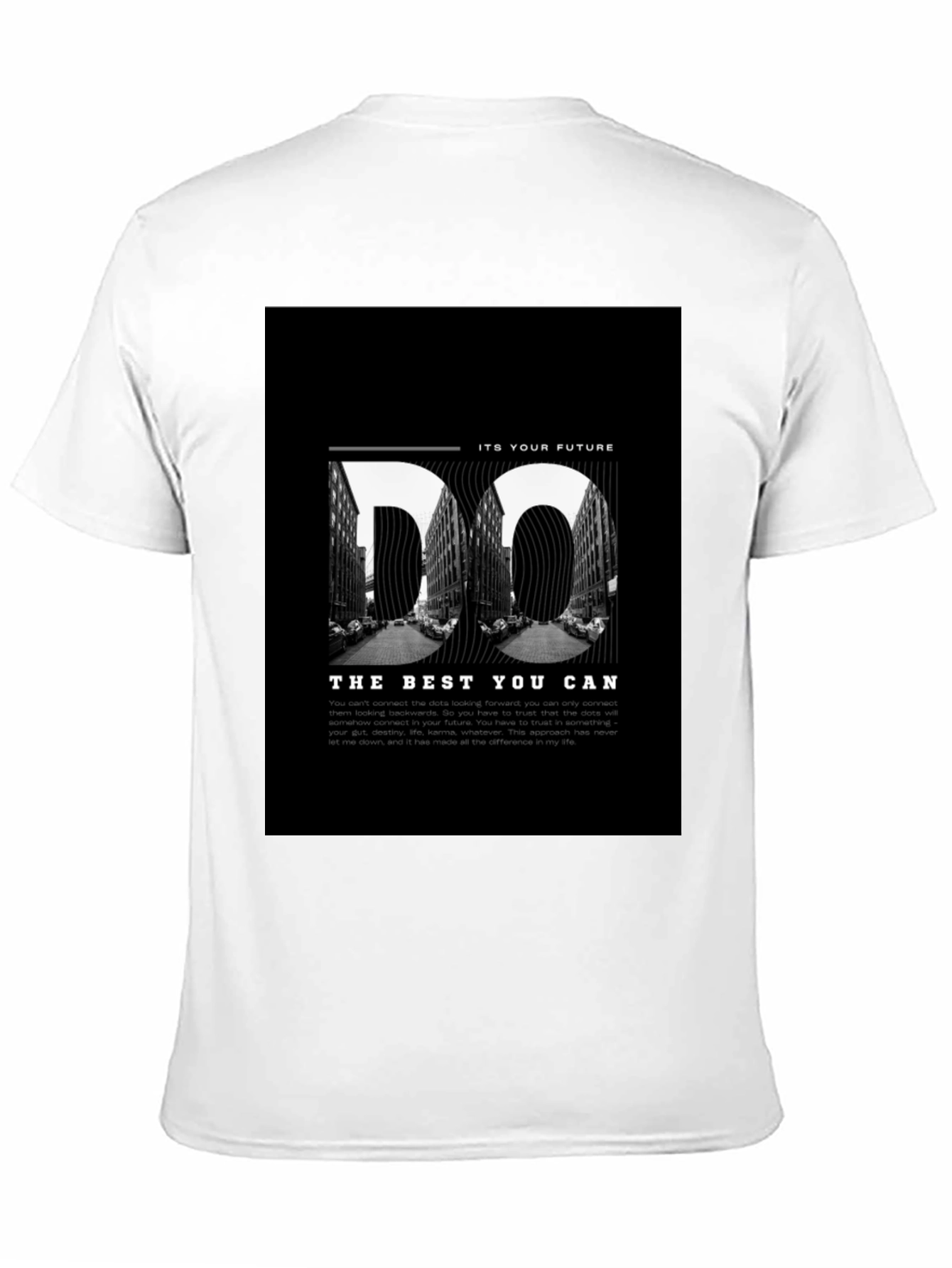 Do The Best You Can Motivational Black T-Shirt