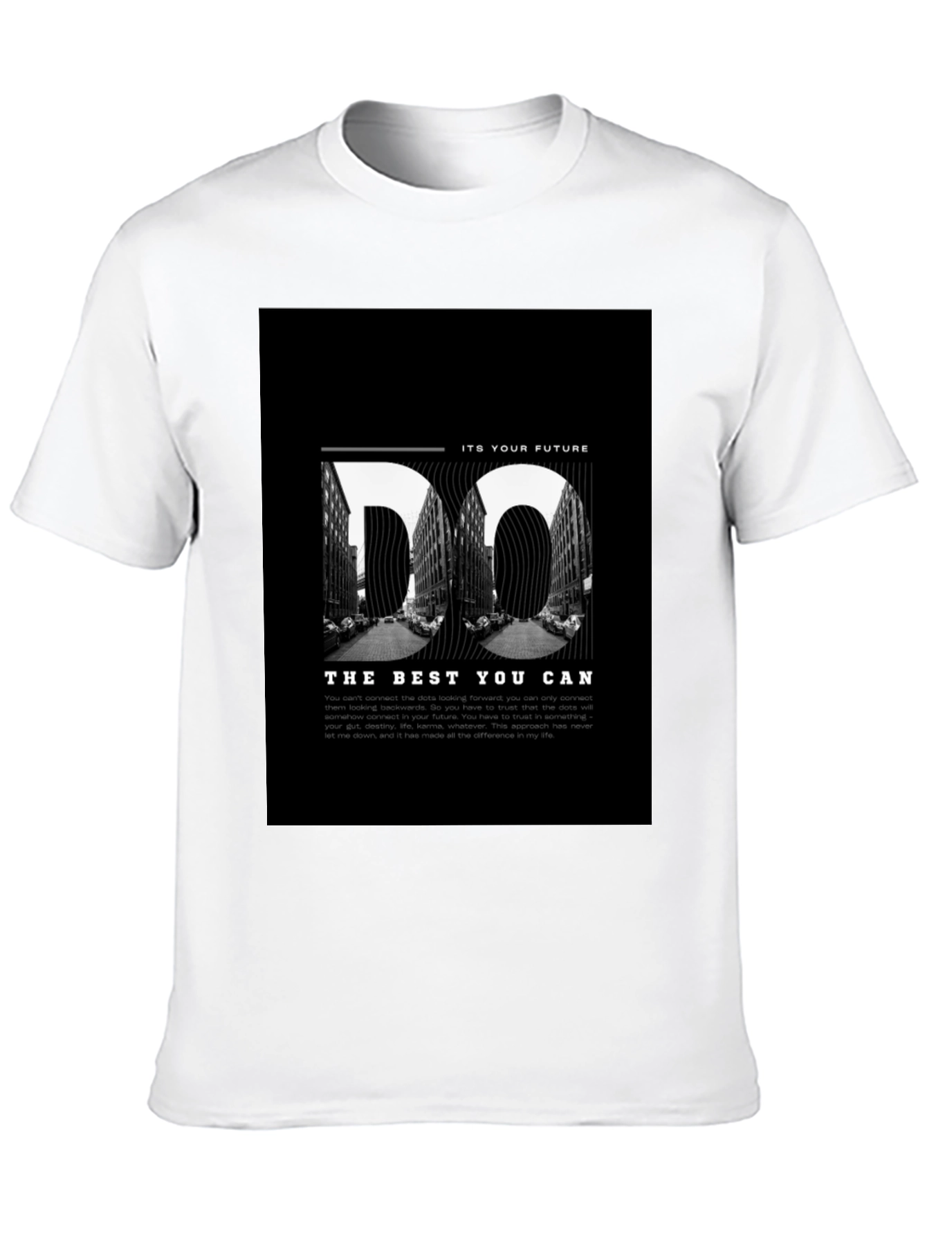 Do The Best You Can Motivational Black T-Shirt