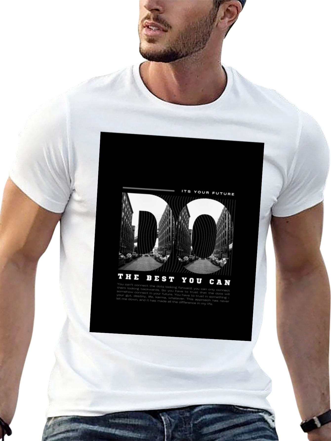Do The Best You Can Motivational Black T-Shirt