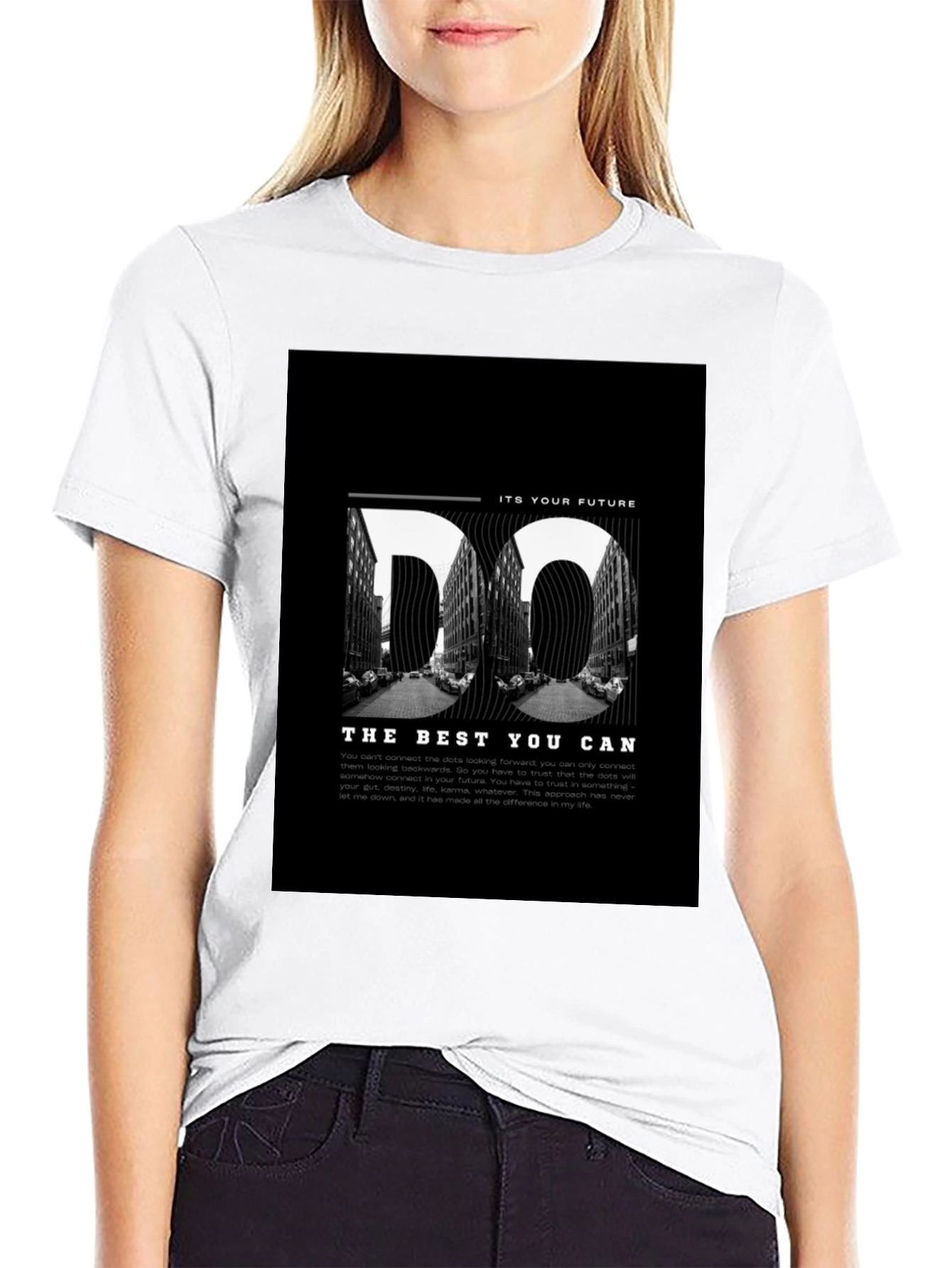 Do The Best You Can Motivational Black T-Shirt