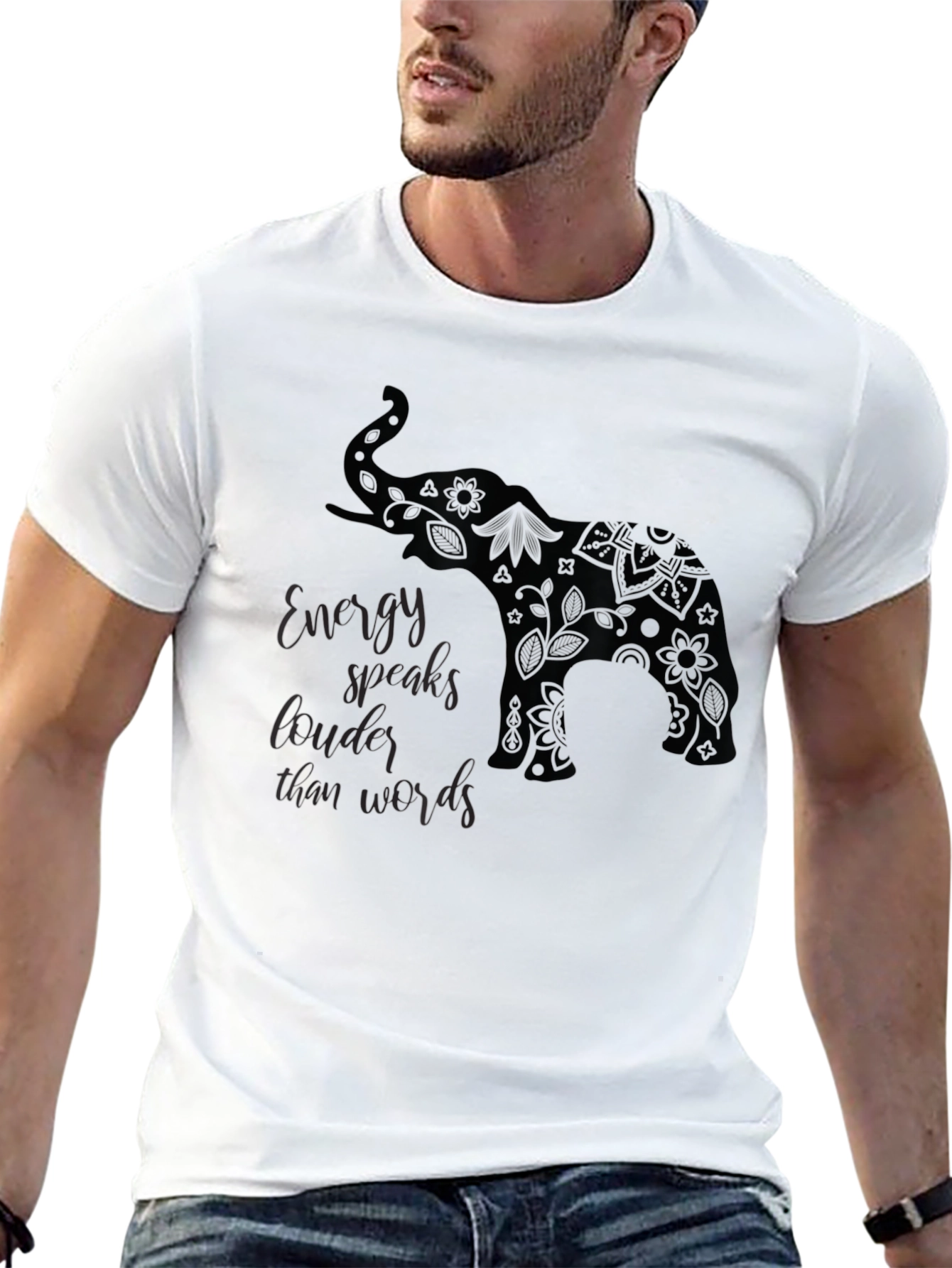 Energy Elephant Tee - Speak Louder Than Words!