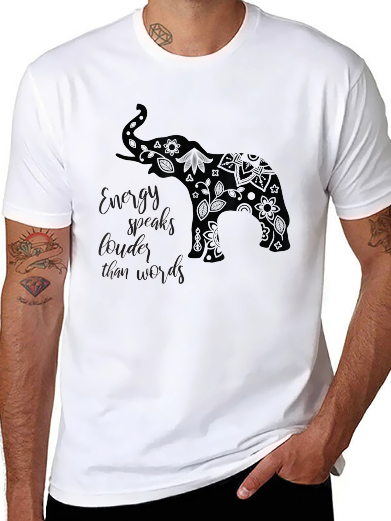 Energy Elephant Tee - Speak Louder Than Words!
