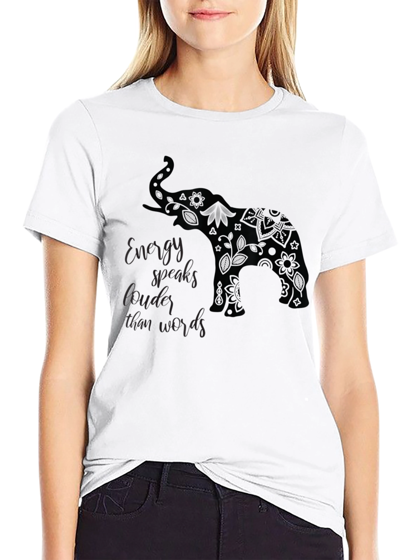 Energy Elephant Tee - Speak Louder Than Words!