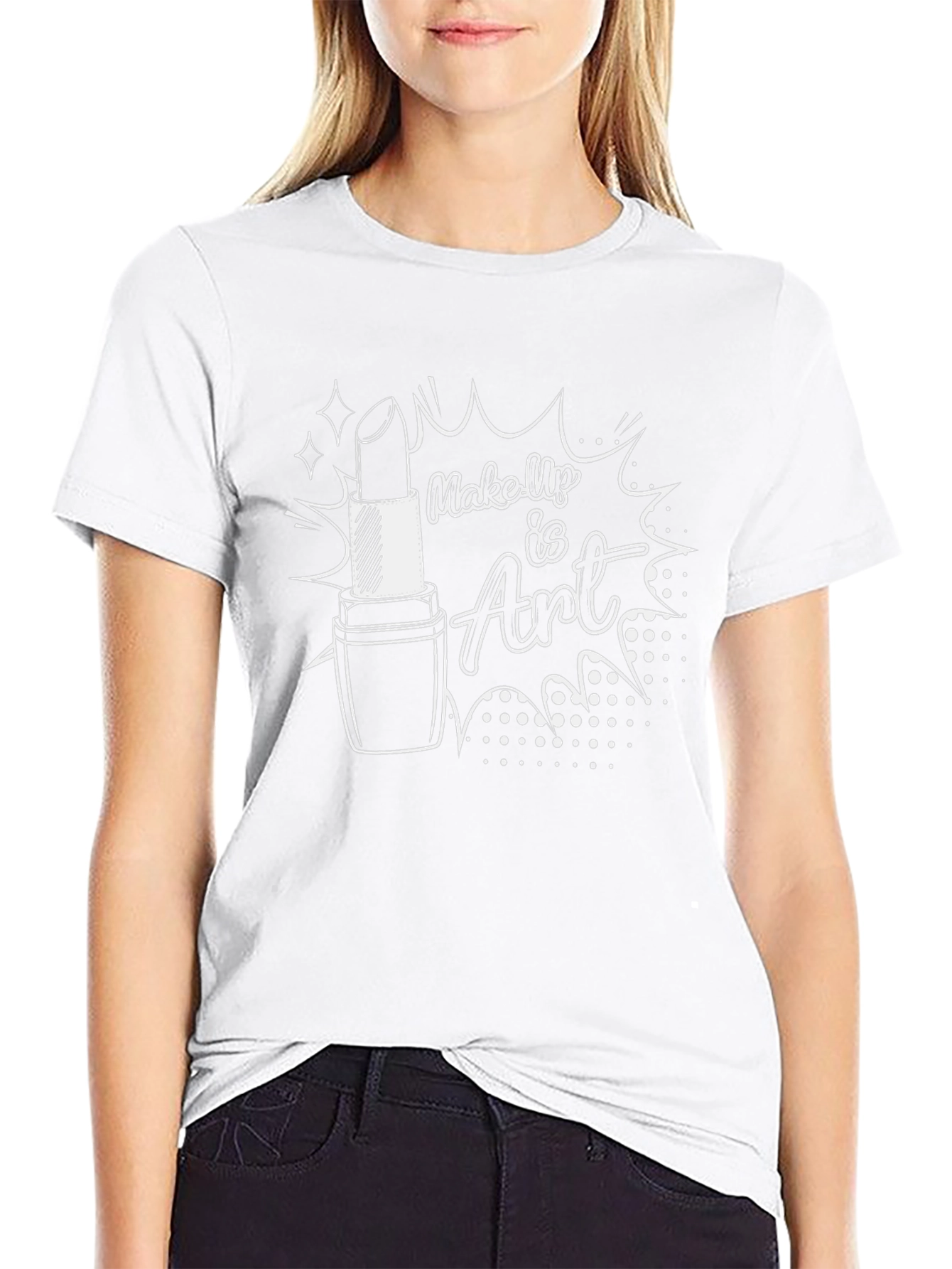 Makeup is Art Black Graphic Tee