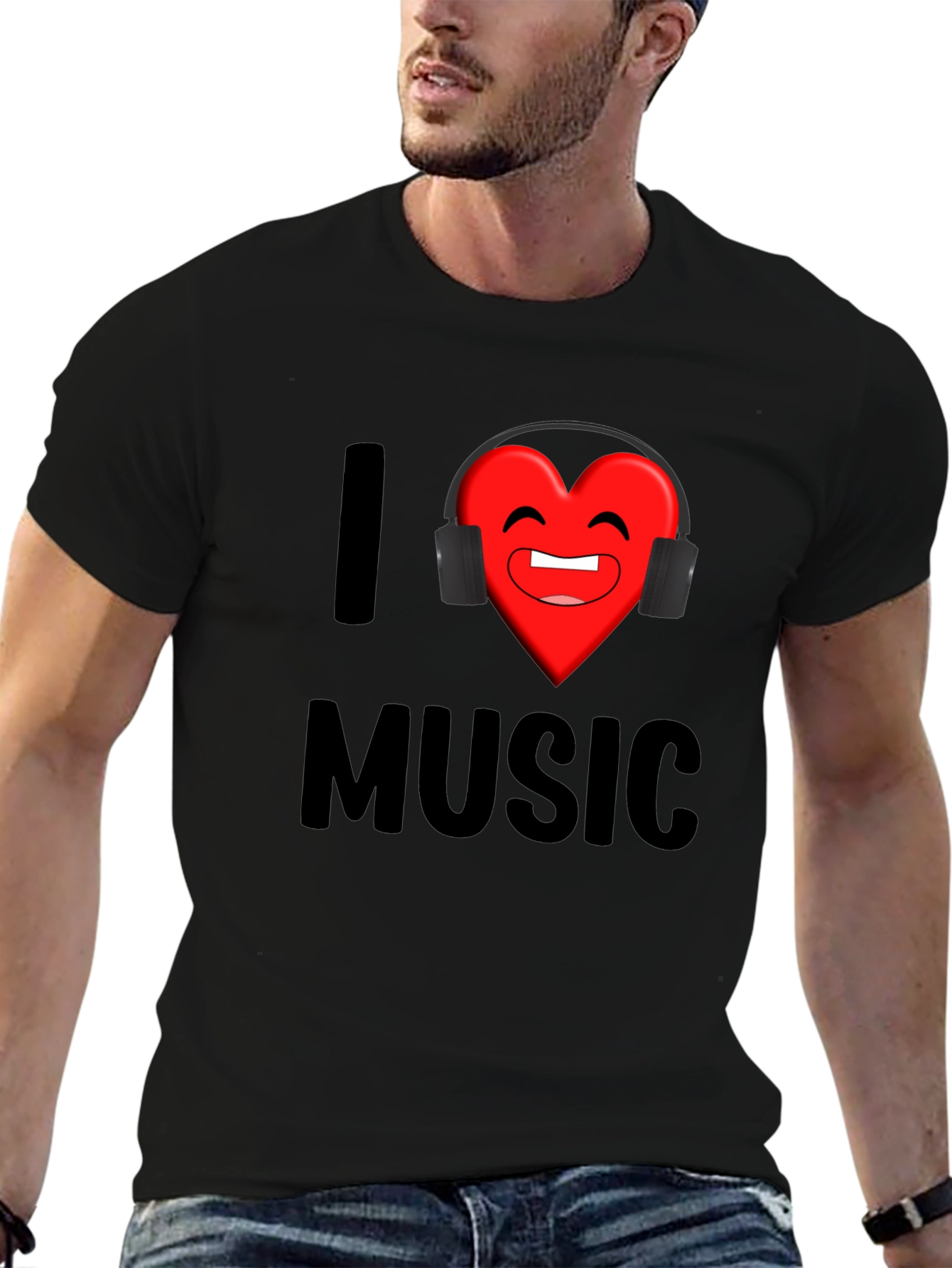 I Heart Music Graphic Print T-Shirt