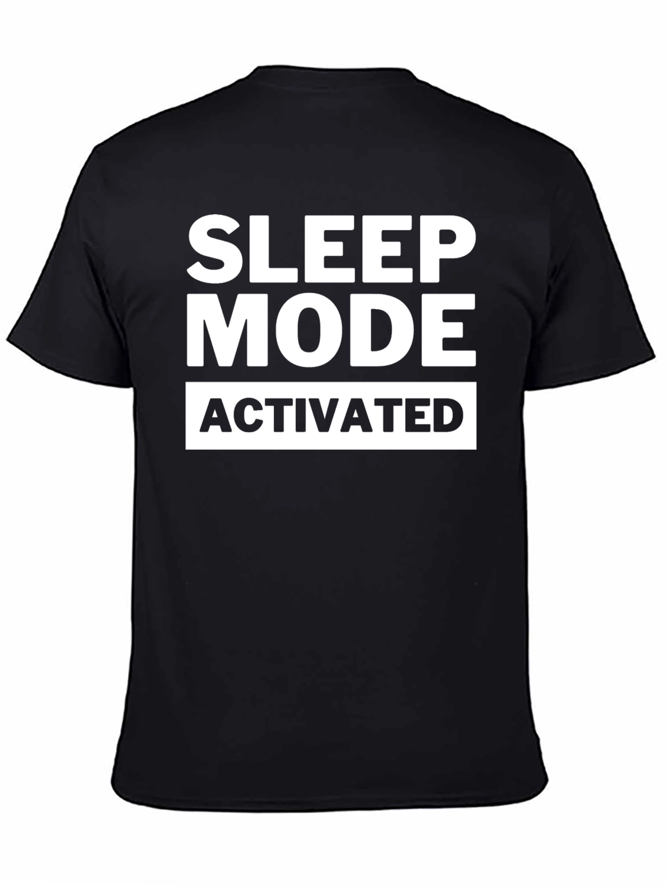 Sleep Mode Activated Black Graphic Tee
