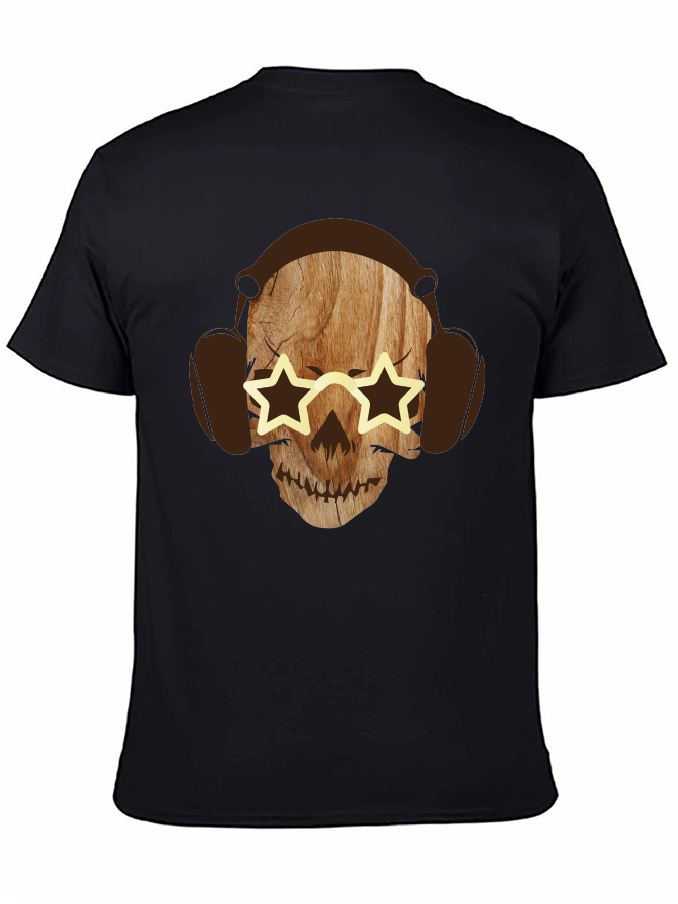 Skull with Headphones Graphic Tee