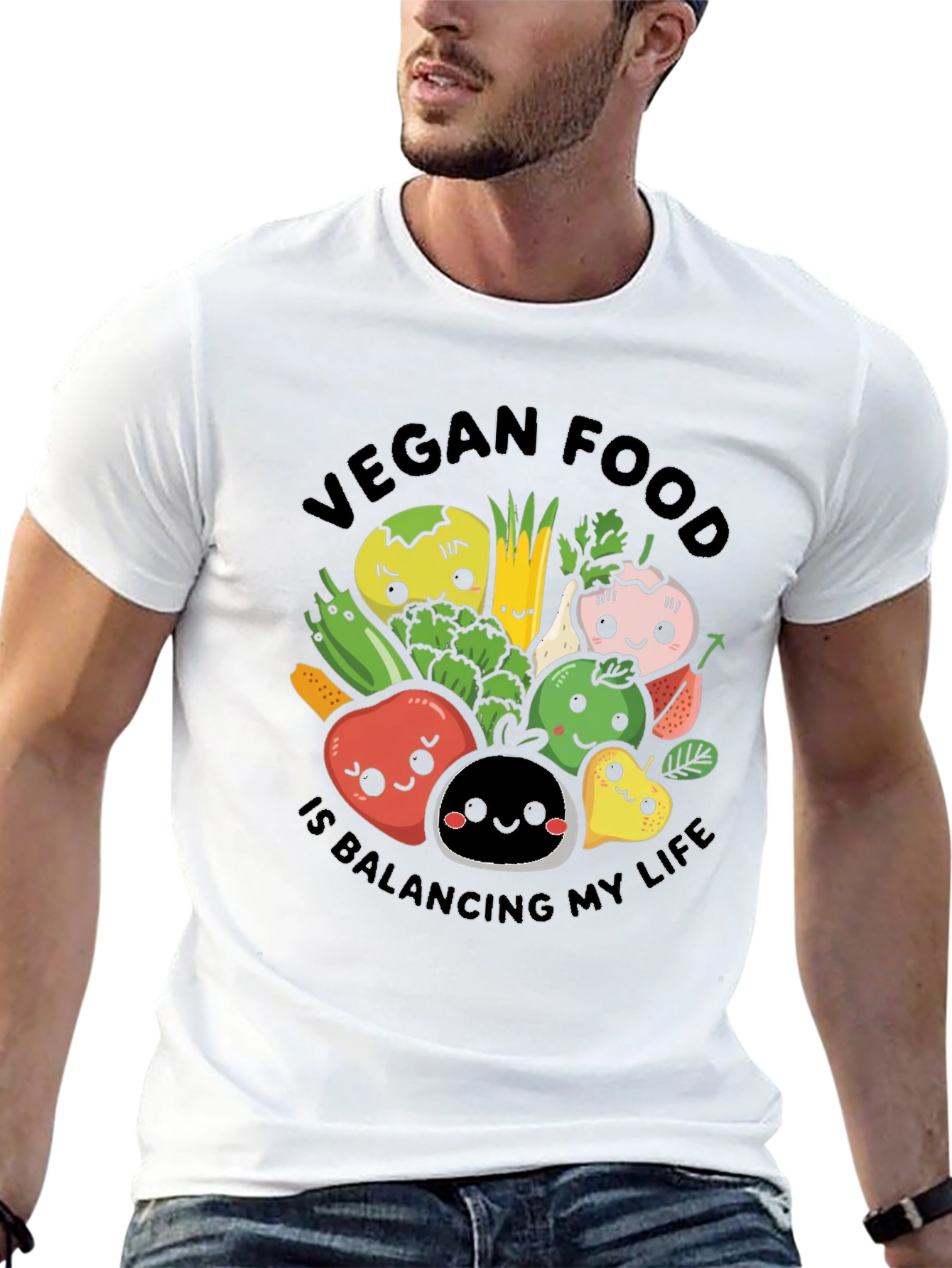 Vegan Food Balancing Act T-Shirt