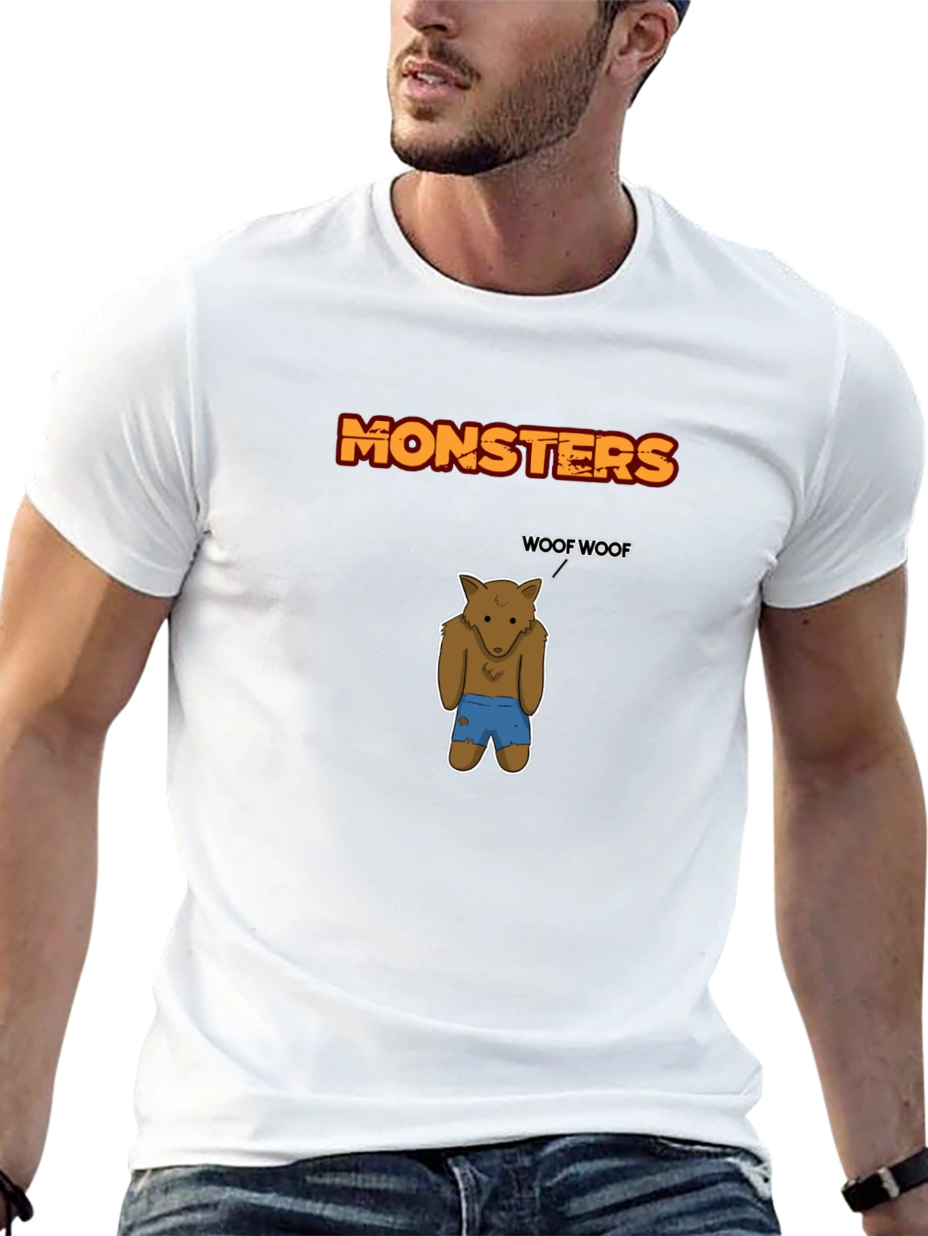 Monsters Woof Werewolf Graphic Tee