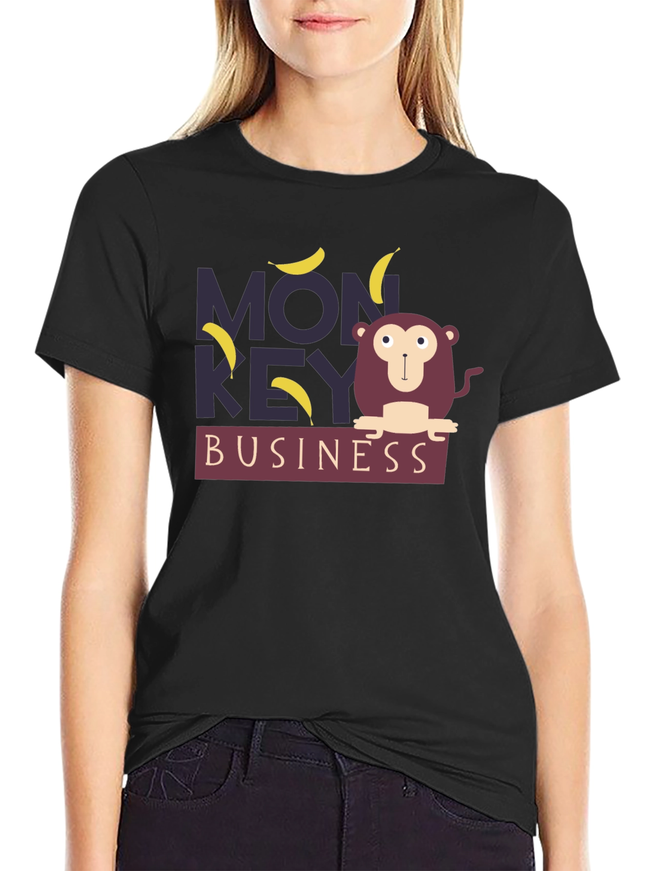 Monkey Business Graphic Tee - Fun Novelty T-Shirt