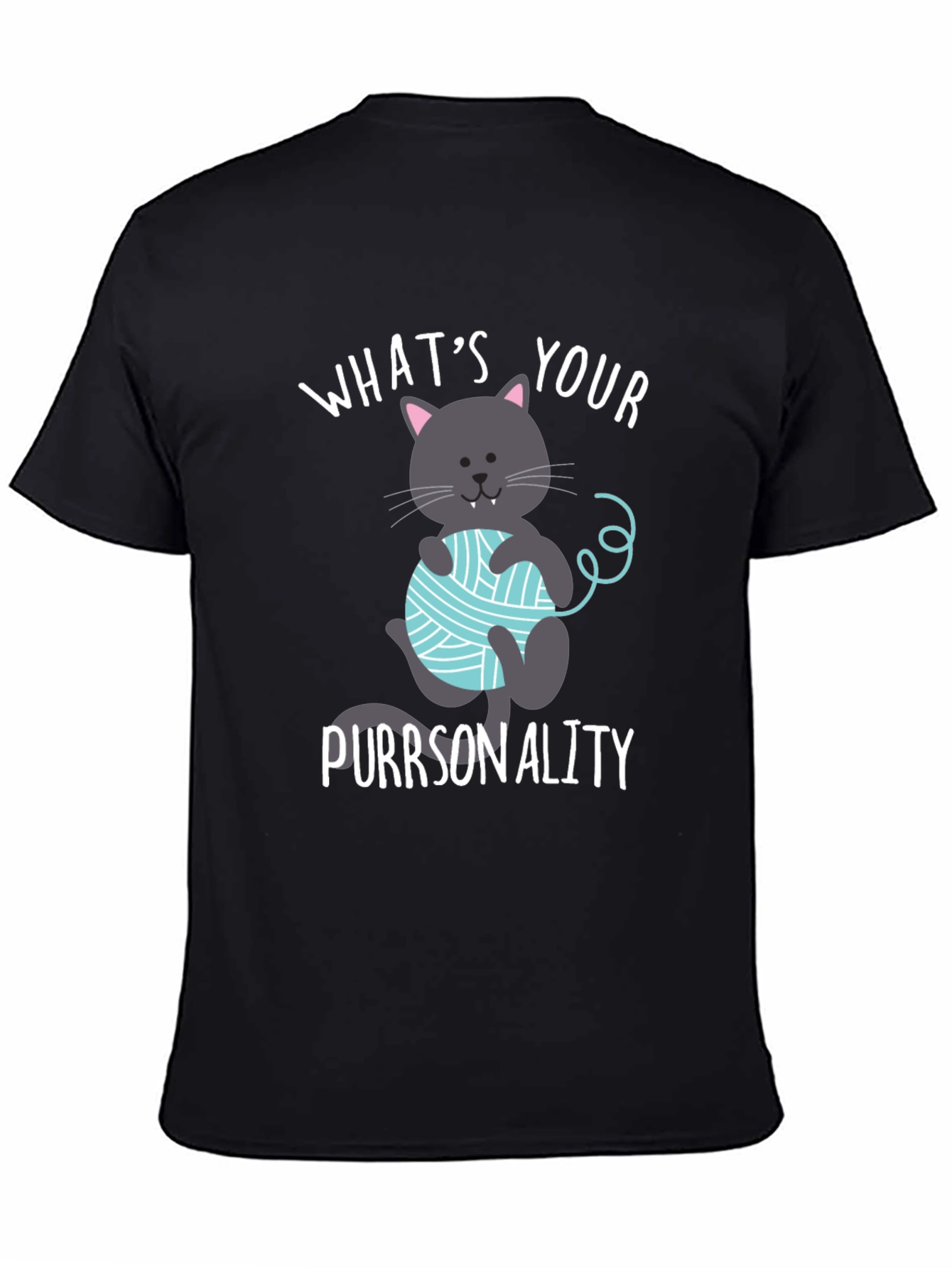 Funny Cat Purrsonality T-Shirt - Novelty Tee
