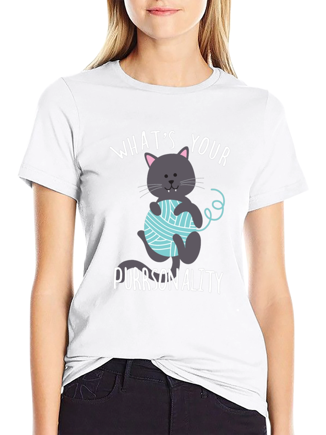 Funny Cat Purrsonality T-Shirt - Novelty Tee