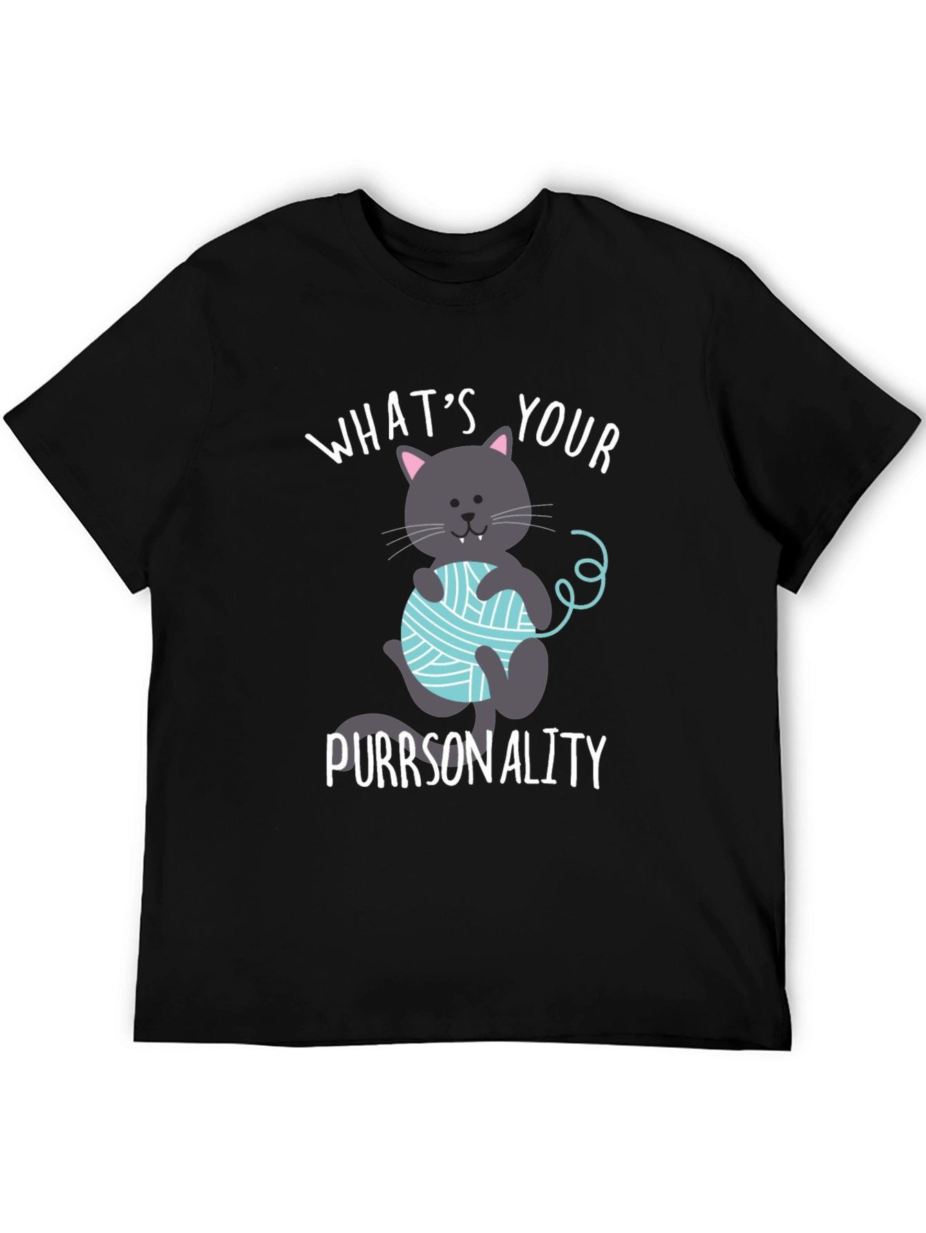 Funny Cat Purrsonality T-Shirt - Novelty Tee