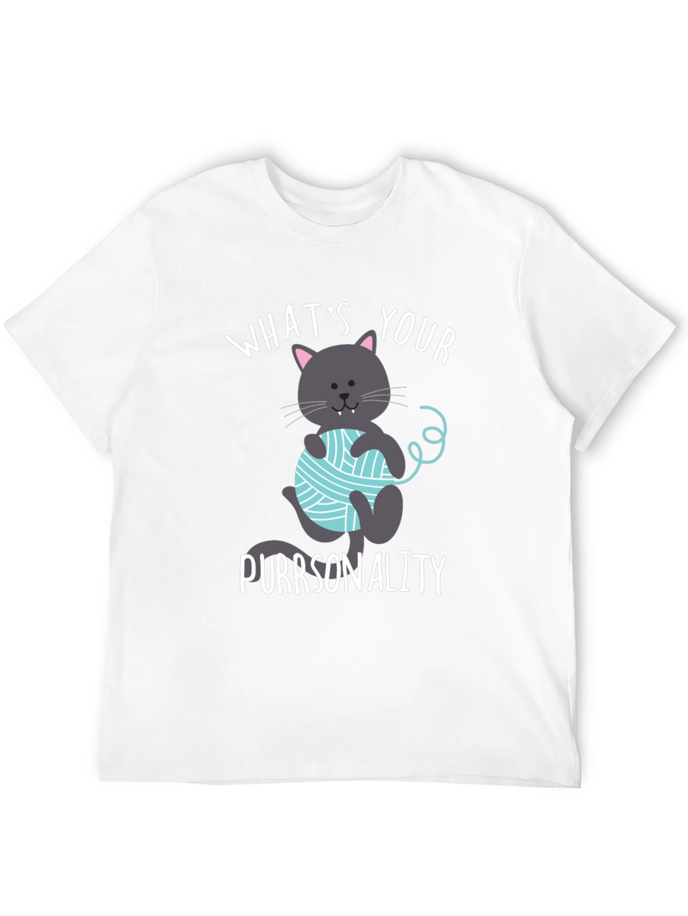 Funny Cat Purrsonality T-Shirt - Novelty Tee