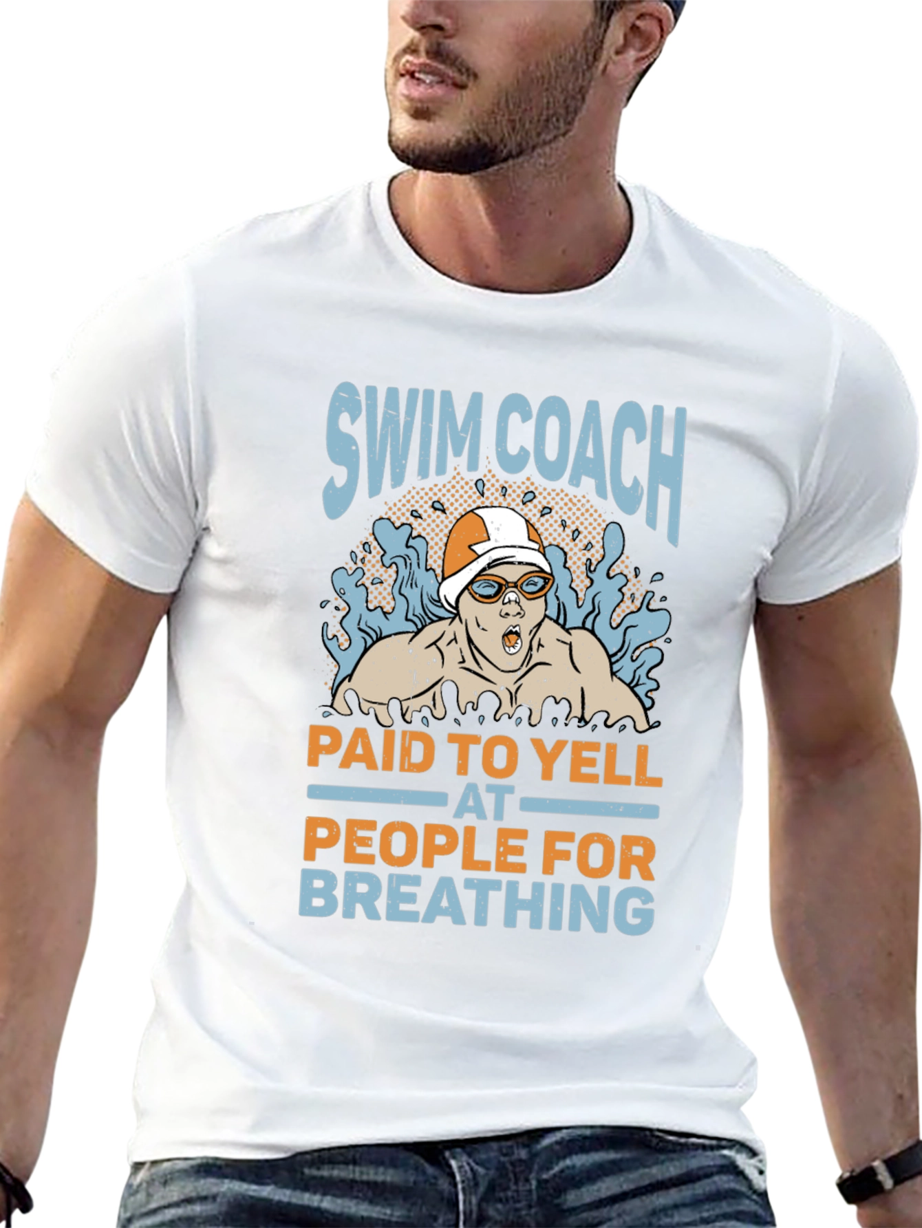 Swim Coach Yelling T-Shirt