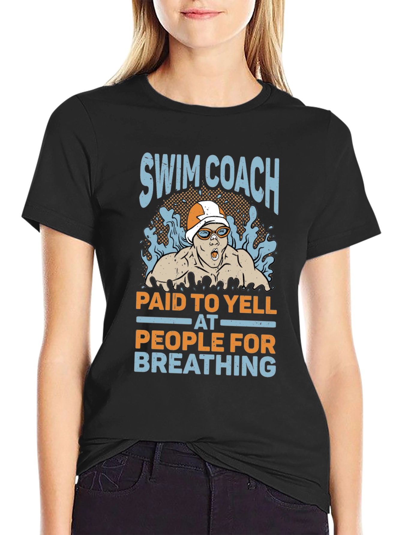 Swim Coach Yelling T-Shirt
