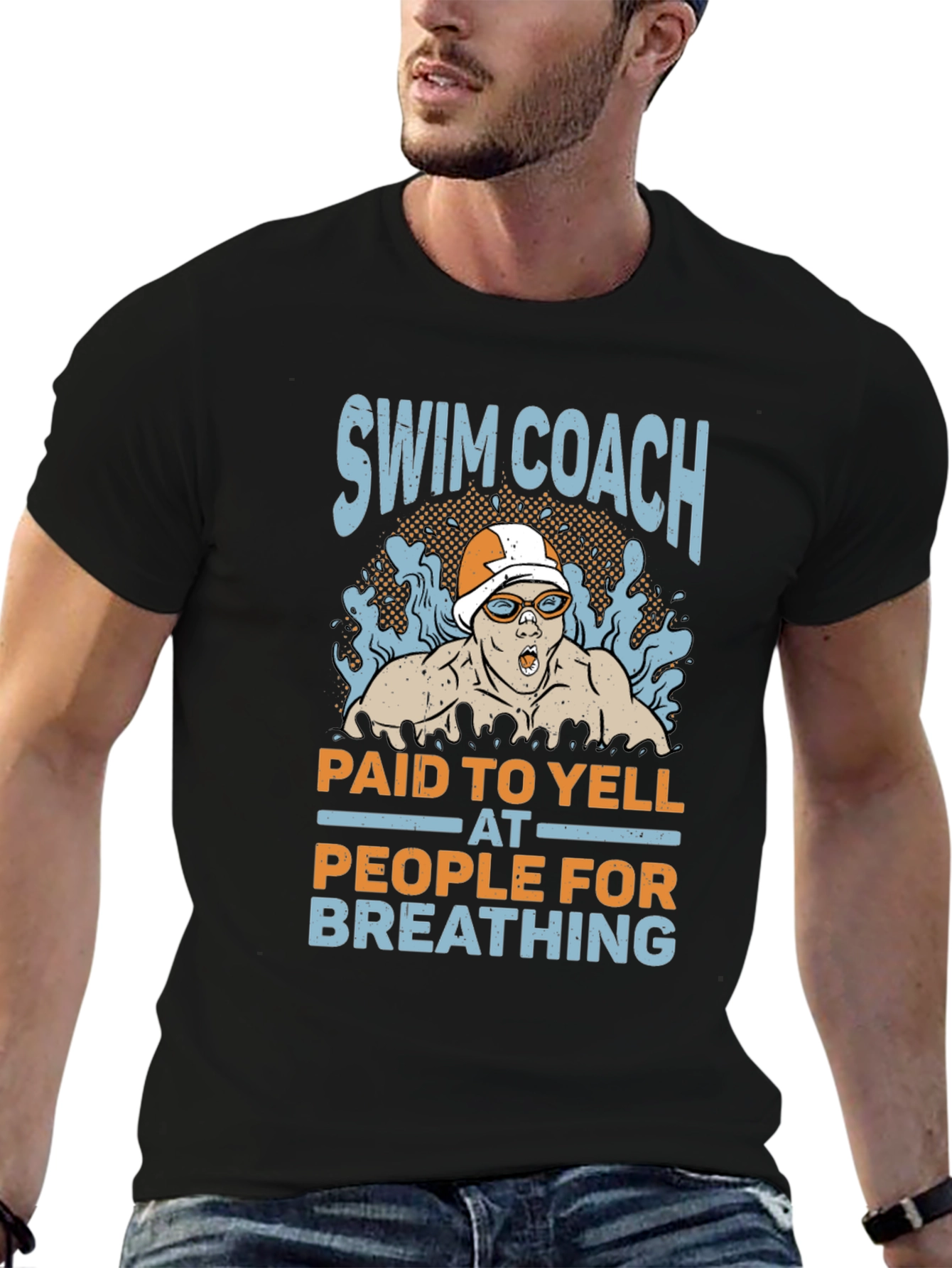 Swim Coach Yelling T-Shirt