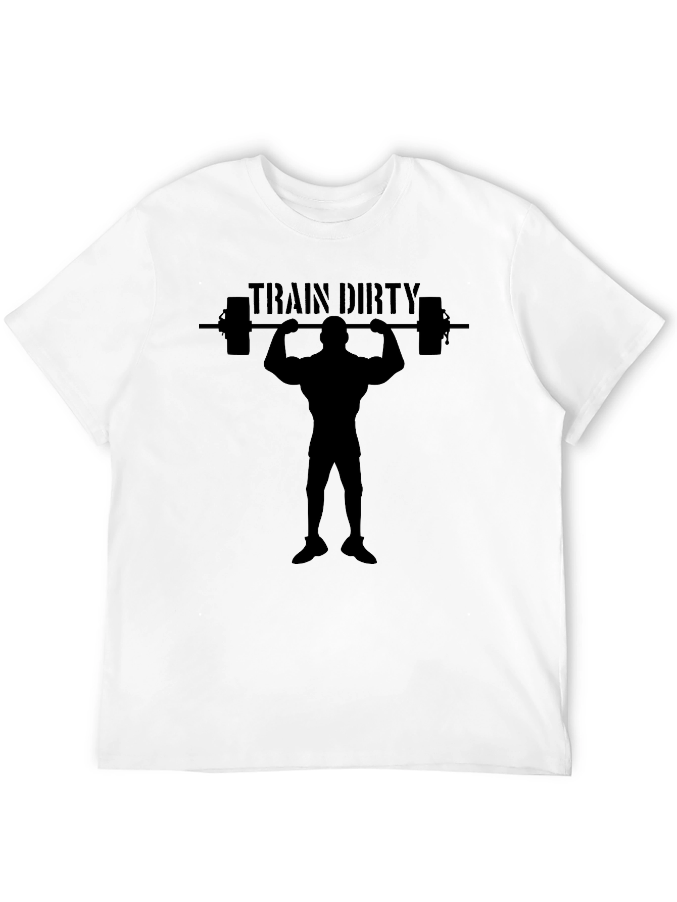 Train Dirty Black Graphic Tee - Weightlifting Apparel