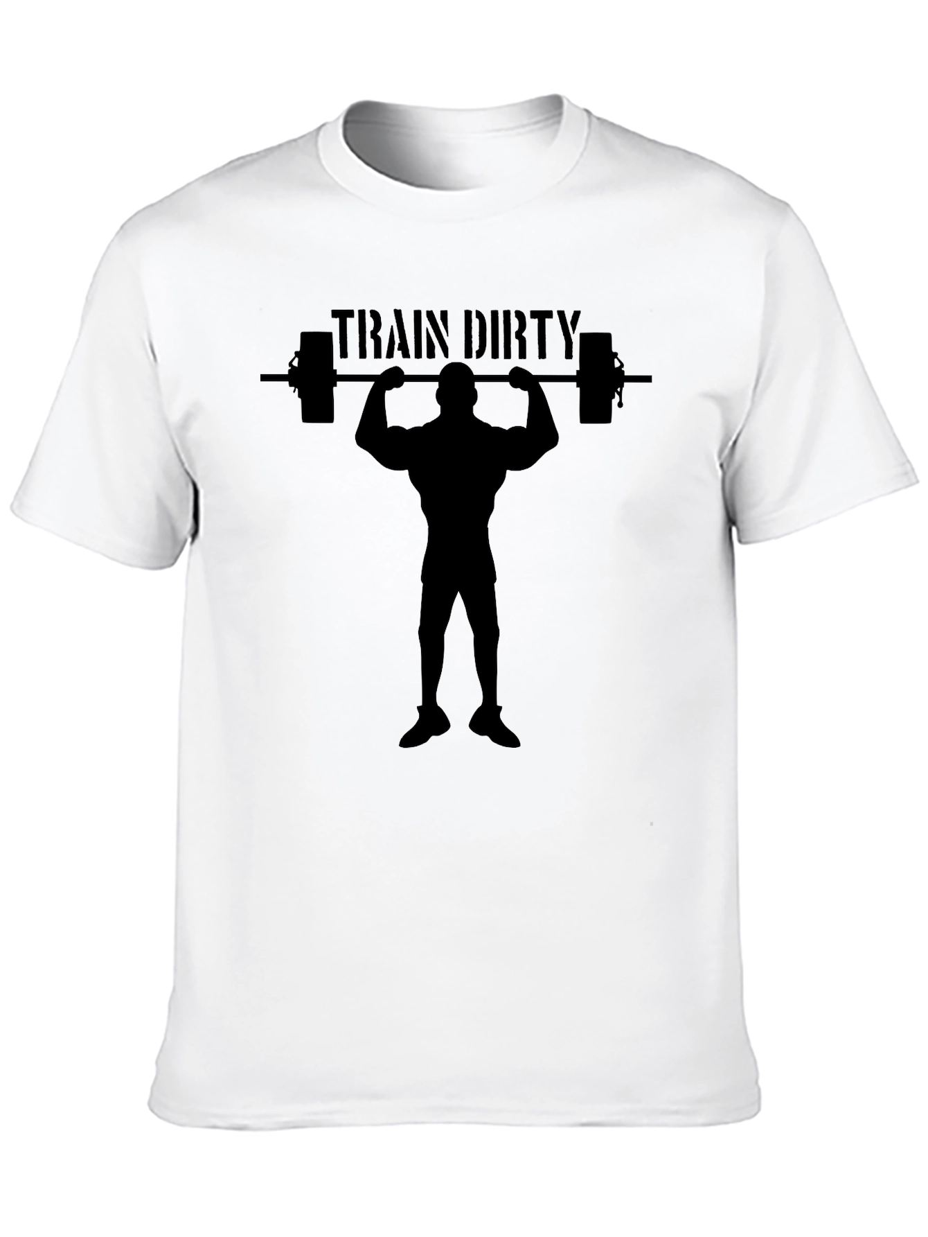 Train Dirty Black Graphic Tee - Weightlifting Apparel
