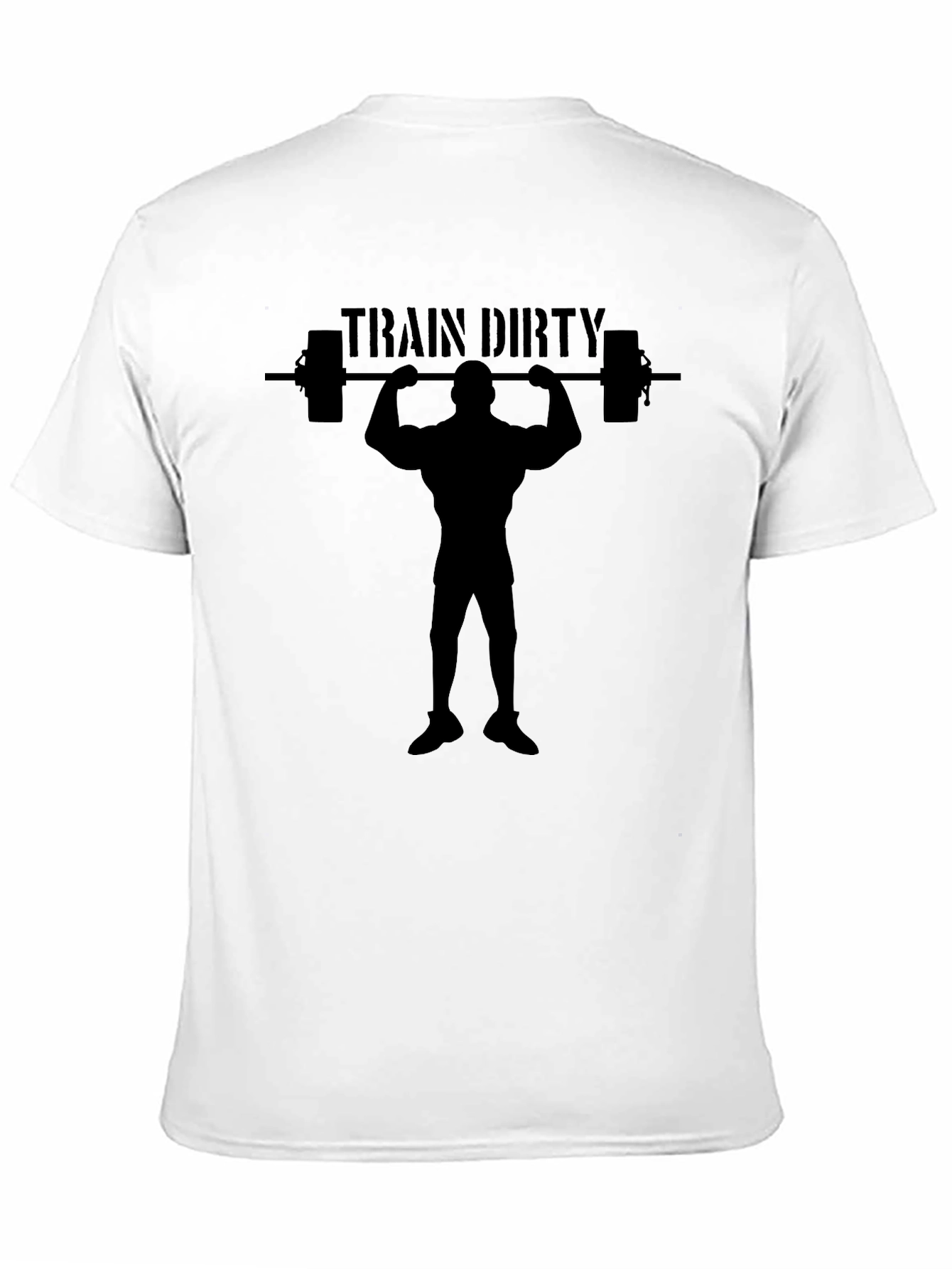 Train Dirty Black Graphic Tee - Weightlifting Apparel
