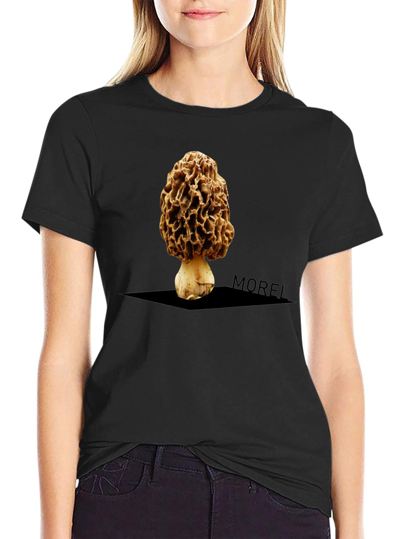 Morel Mushroom Graphic T-Shirt - Unique Nature Tee