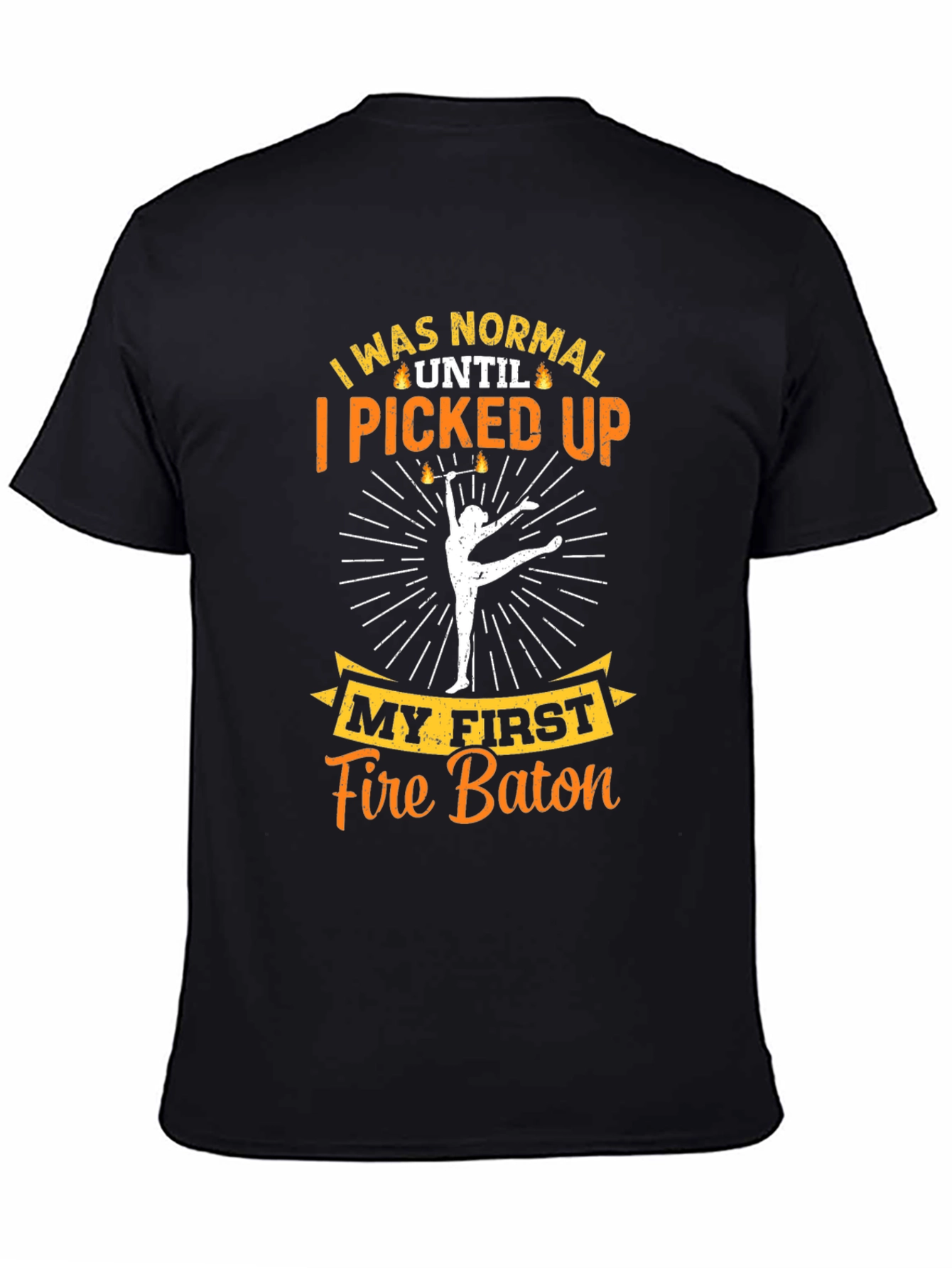 Fire Baton Twirling T-Shirt