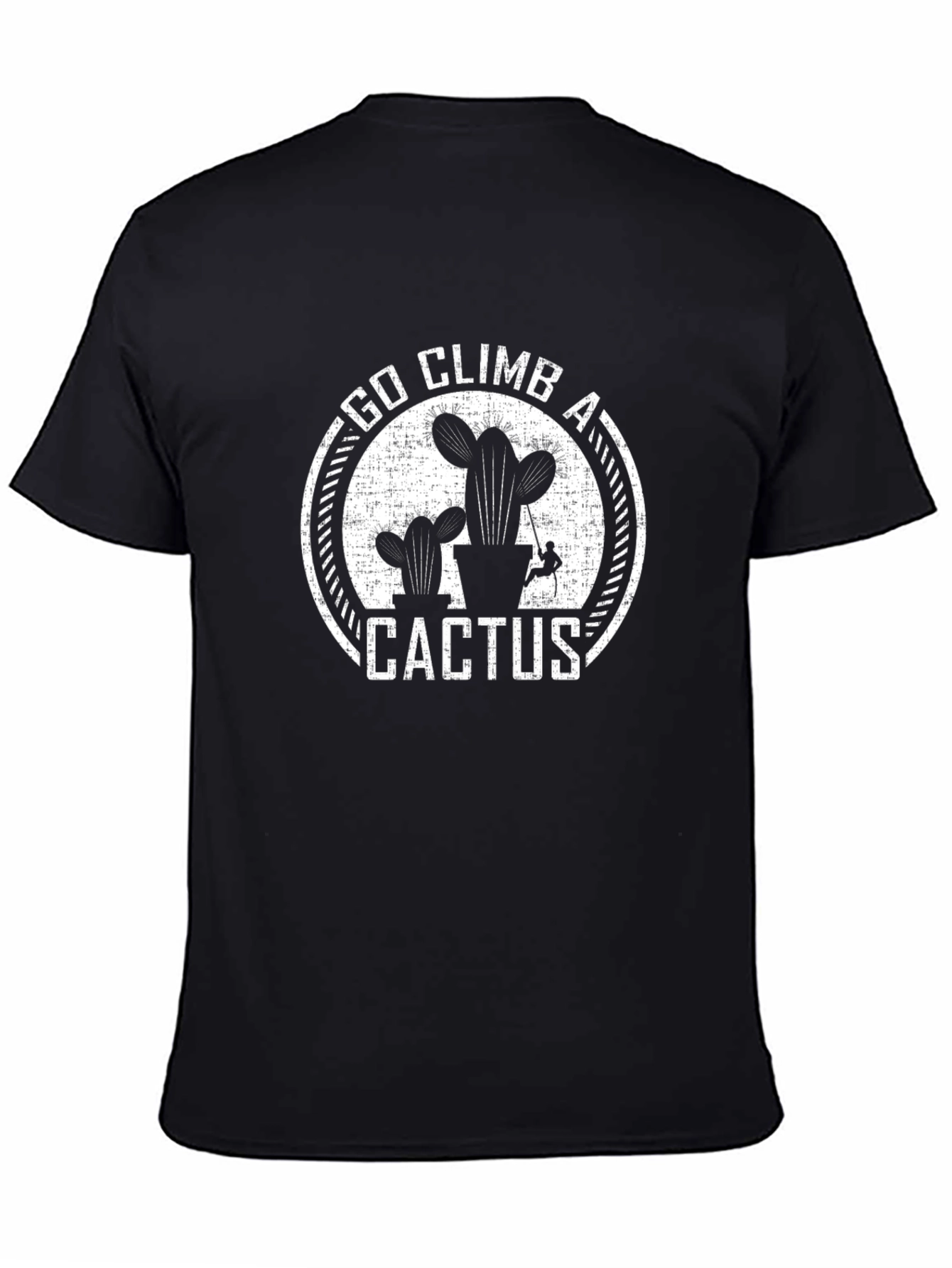 Go Climb a Cactus T-Shirt - Black