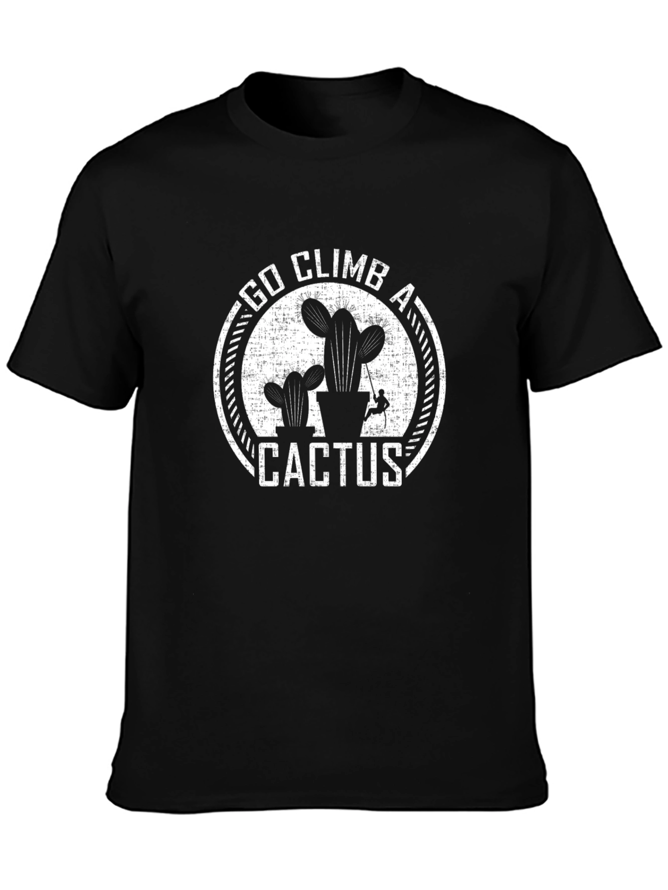 Go Climb a Cactus T-Shirt - Black