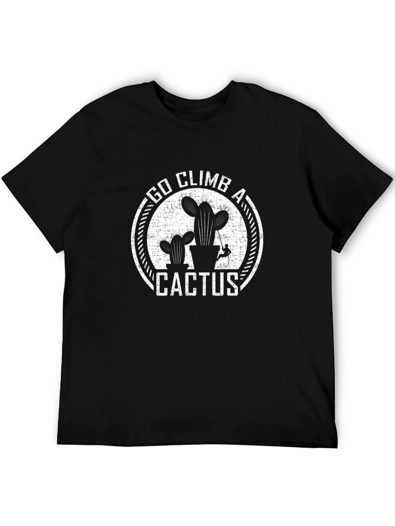 Go Climb a Cactus T-Shirt - Black