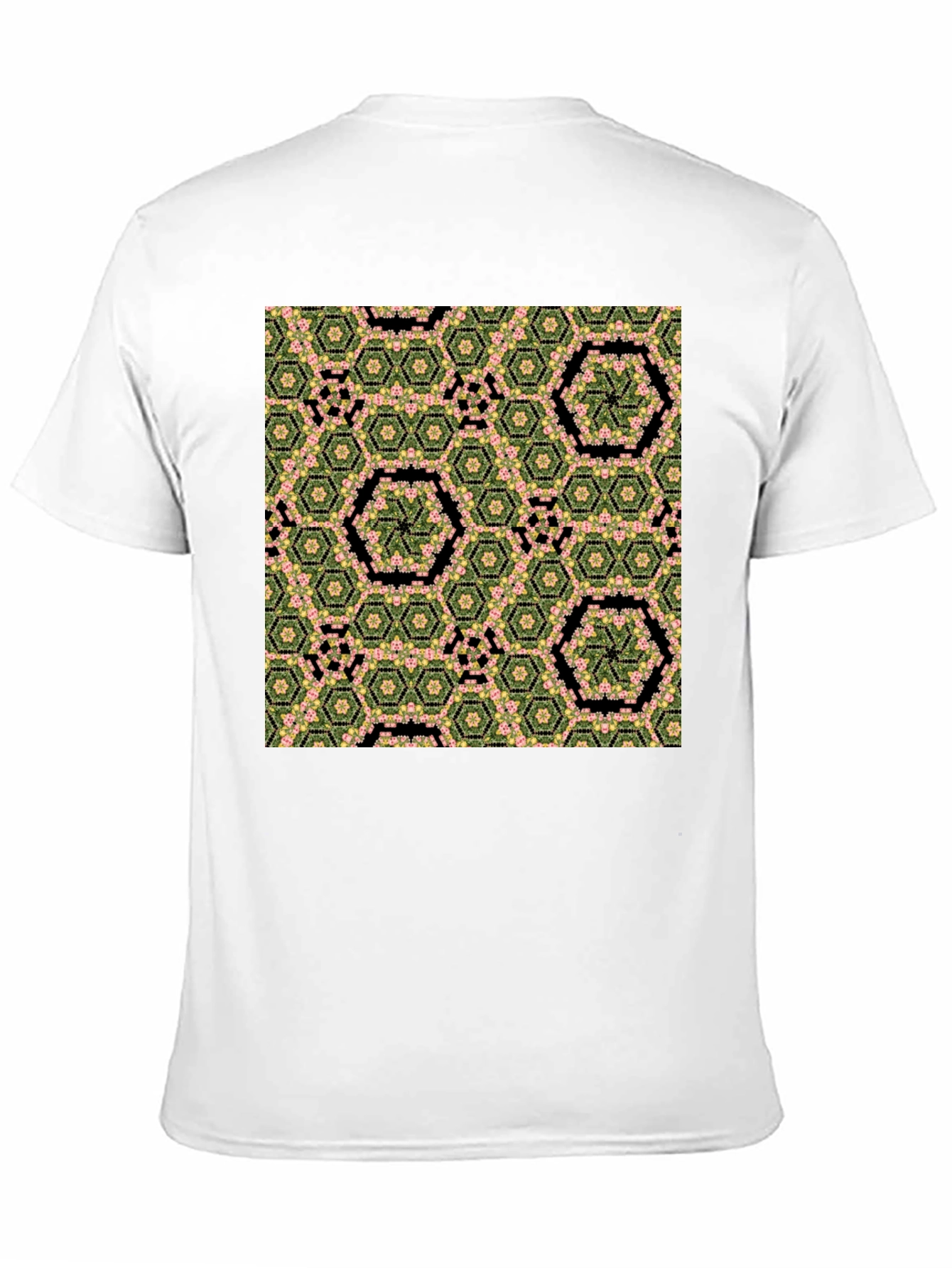 Hexagon Flower Pattern T-Shirt