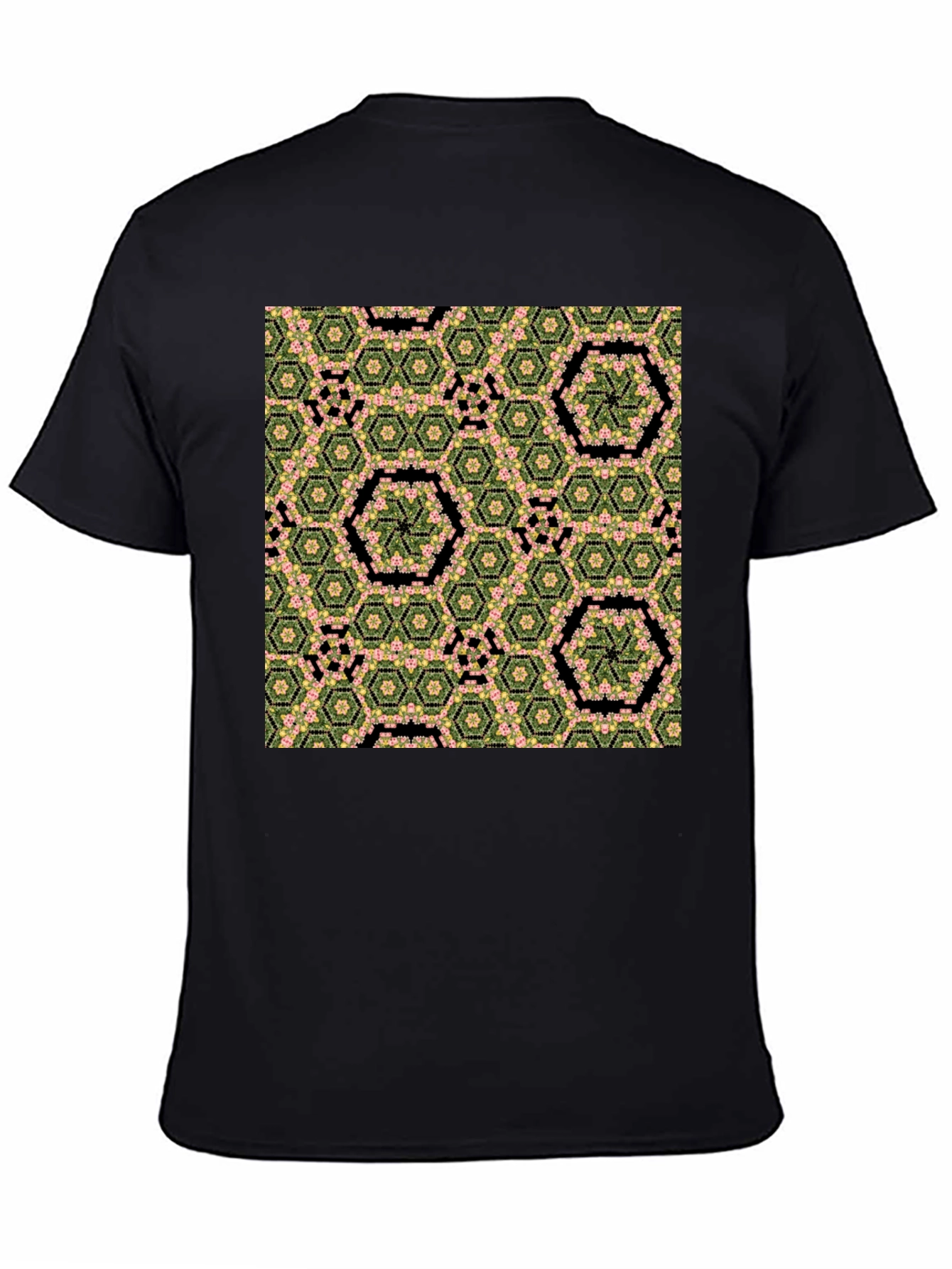 Hexagon Flower Pattern T-Shirt