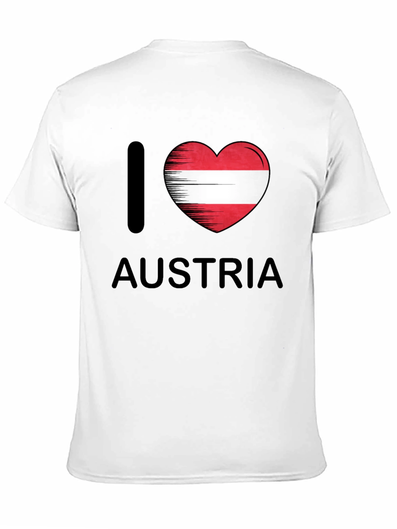 I Heart Austria T-Shirt - Black Cotton Tee