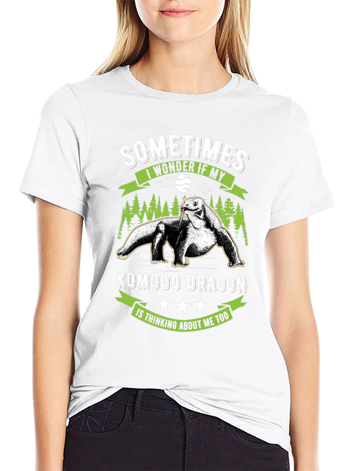 Komodo Dragon T-Shirt: Sometimes I Wonder