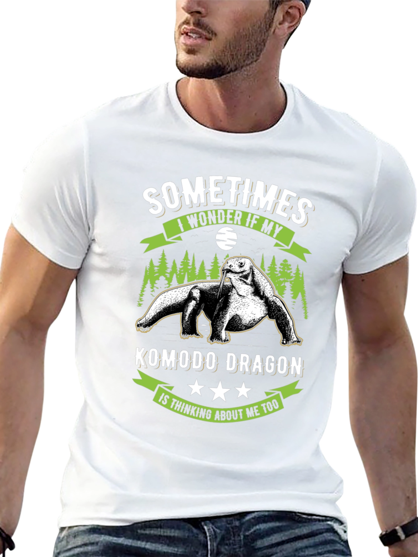 Komodo Dragon T-Shirt: Sometimes I Wonder