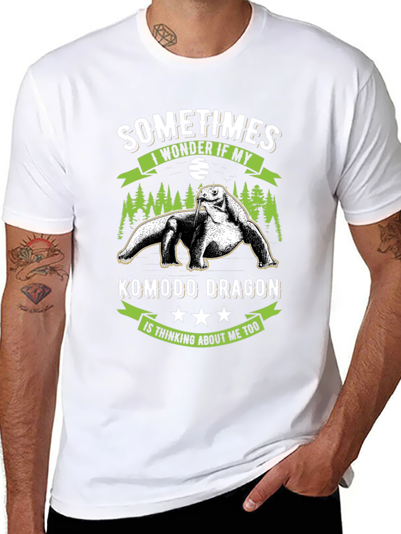 Komodo Dragon T-Shirt: Sometimes I Wonder