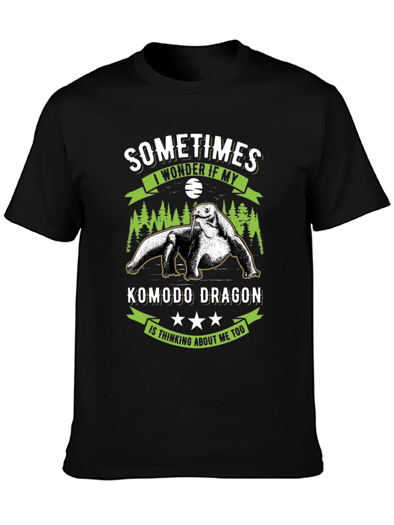 Komodo Dragon T-Shirt: Sometimes I Wonder